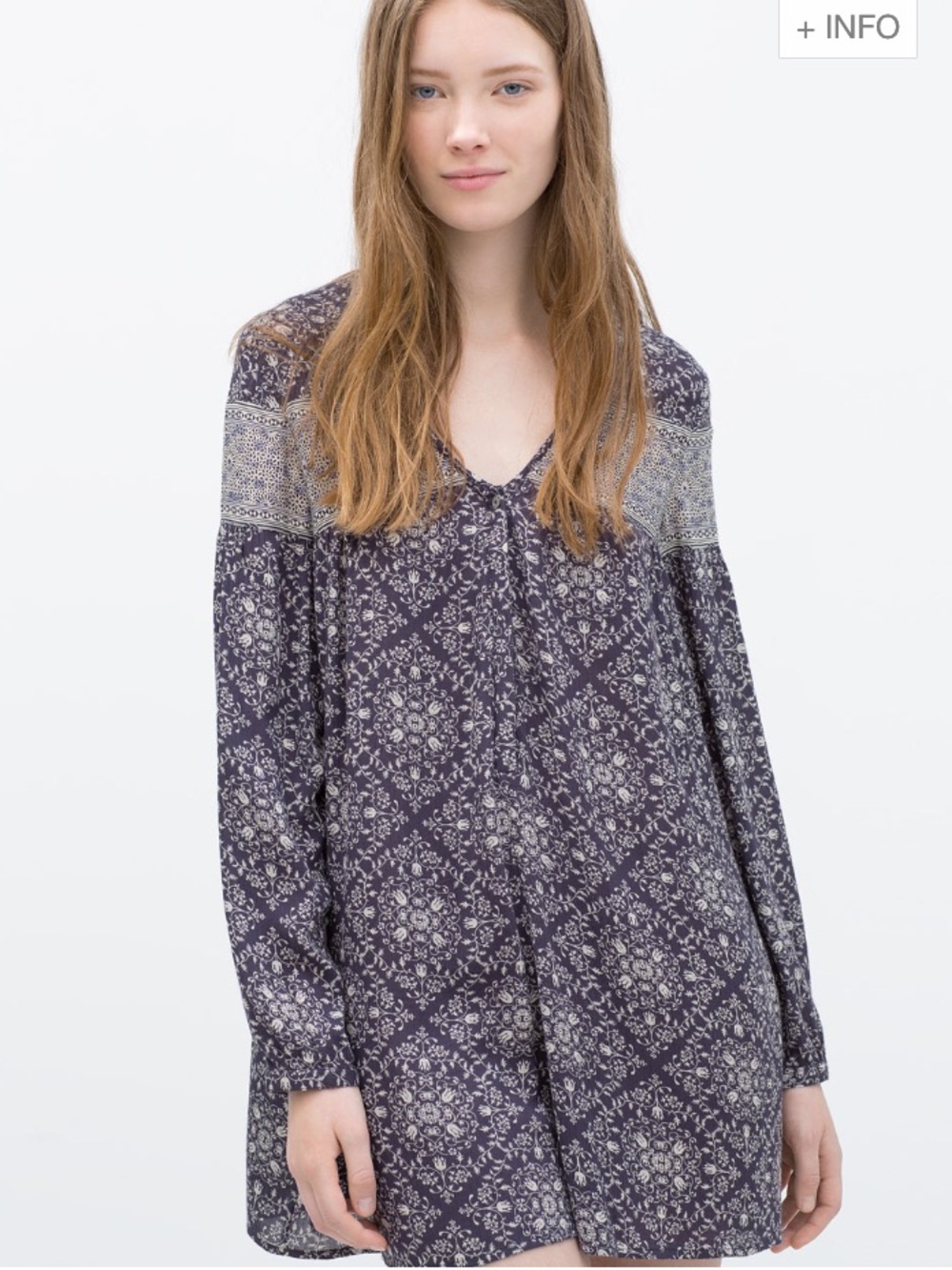 ZARA COMBINED PRINTED JUMPSUIT